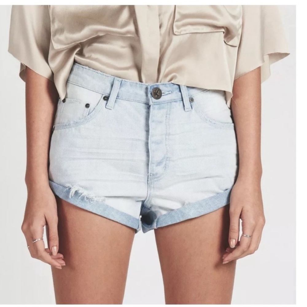 One Teaspoon bandit Shorts light wash